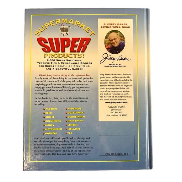 Jerry Baker's Supermarket Super Products! Hardcover  April 1 2005 Living Well - Picture 2 of 10